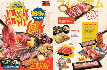 Buffet Nướng Lẩu Yakigami 189K/người