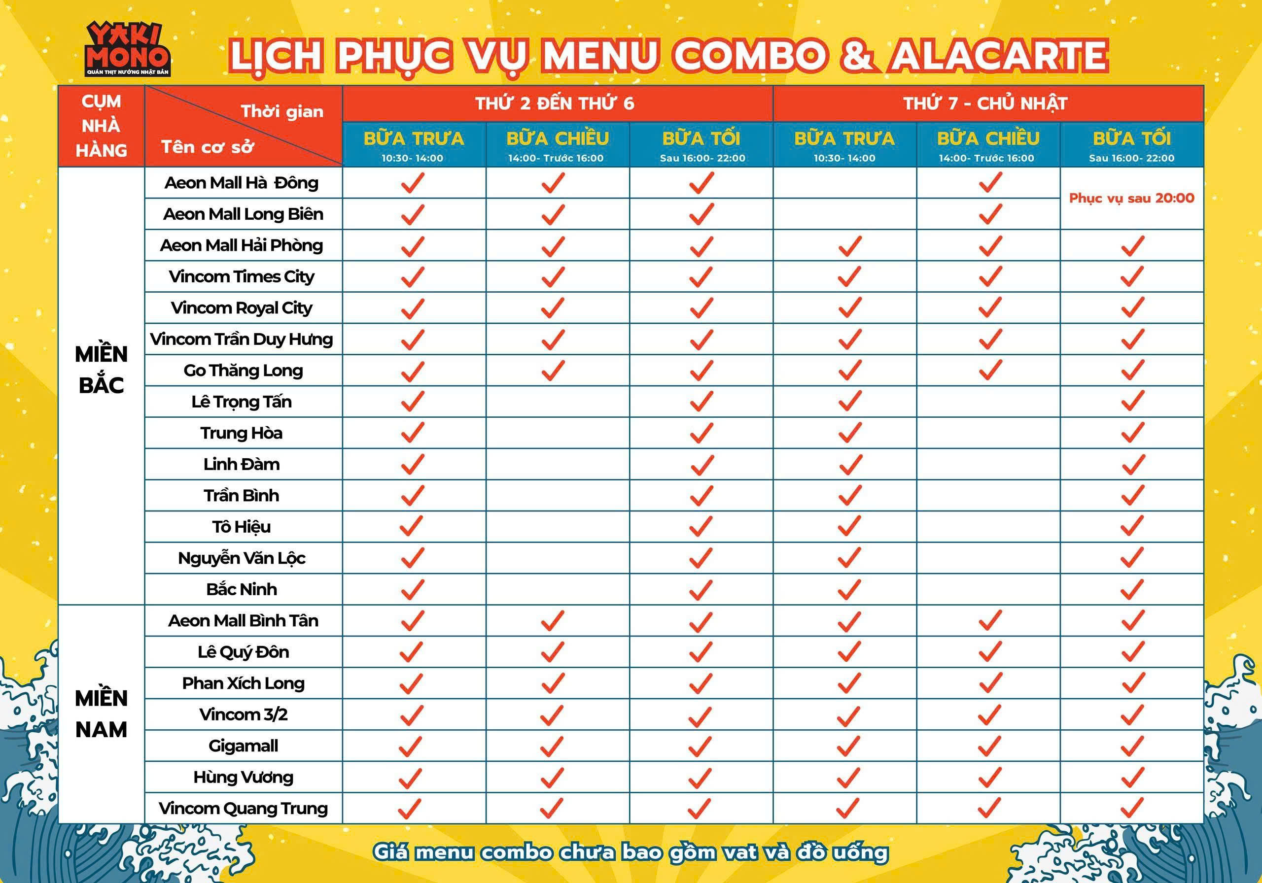 Menu online